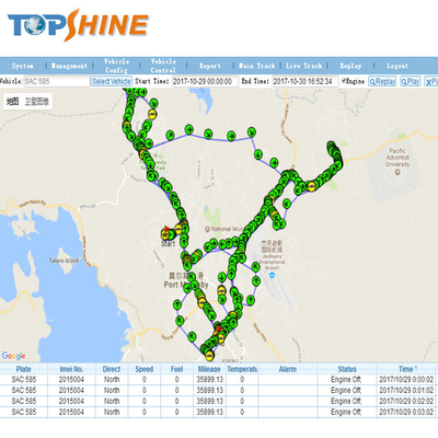 Υποστήριξη OTA 4G GPS Tracker με ενσωματωμένο καταγραφικό δεδομένων 2MB