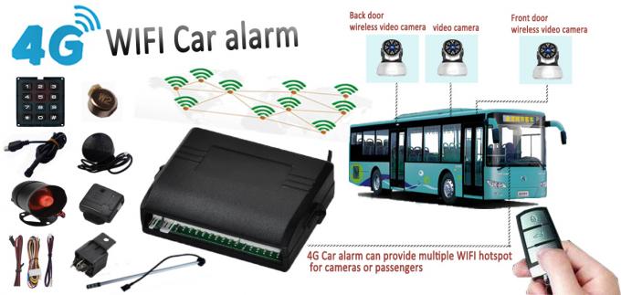 Καινοτόμος ιχνηλάτης ΠΣΤ συναγερμών 4G αυτοκινήτων οχημάτων δυναμικής ζώνης WiFi με την πολυ τηλεοπτική επιτήρηση καμερών καναλιών
