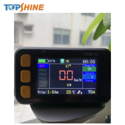 Πολύχρωμη οθόνη LCD Μοτοσικλέτες GPS Παρακολούθηση αυτοκινήτου με Επίπεδο μπαταρίας οθόνης