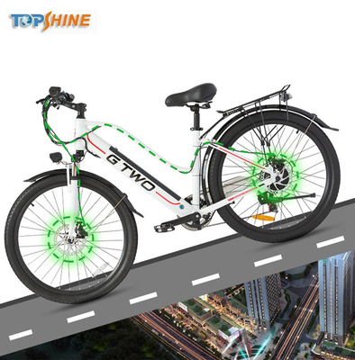 ποδήλατο γυναικείων ηλεκτρικό πόλεων 500W 48V με το μετακινούμενο στερεοφωνικό ομιλητή ΠΣΤ μπαταριών λίθιου