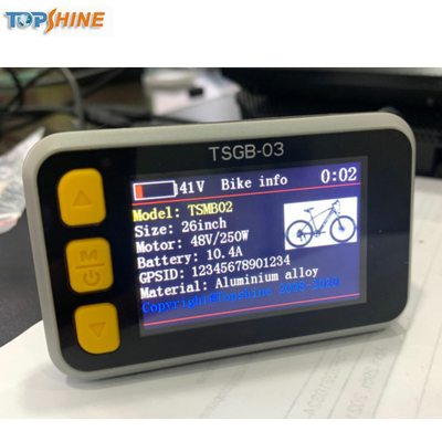 Πολύχρωμη οθόνη LCD 4G E-Bike GPS Vehicle Trackerr με Smart Rider Identify