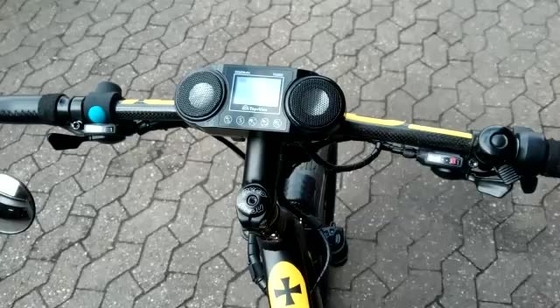 Φορητό ασύρματο ποδηλάτων ταχύμετρο ποδηλάτων υπολογιστών επανακαταλογηστέο ηλεκτρικό με MP3